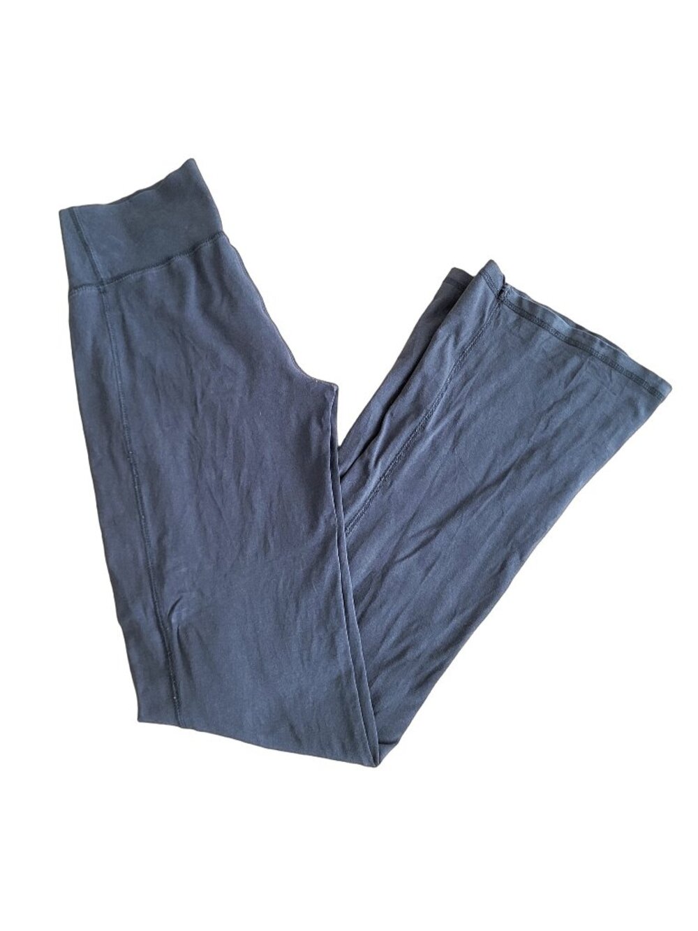 Dark Gray Low Rise Low Waist Bootcut Wide Leg Leggings Y2K Flare (OS)
